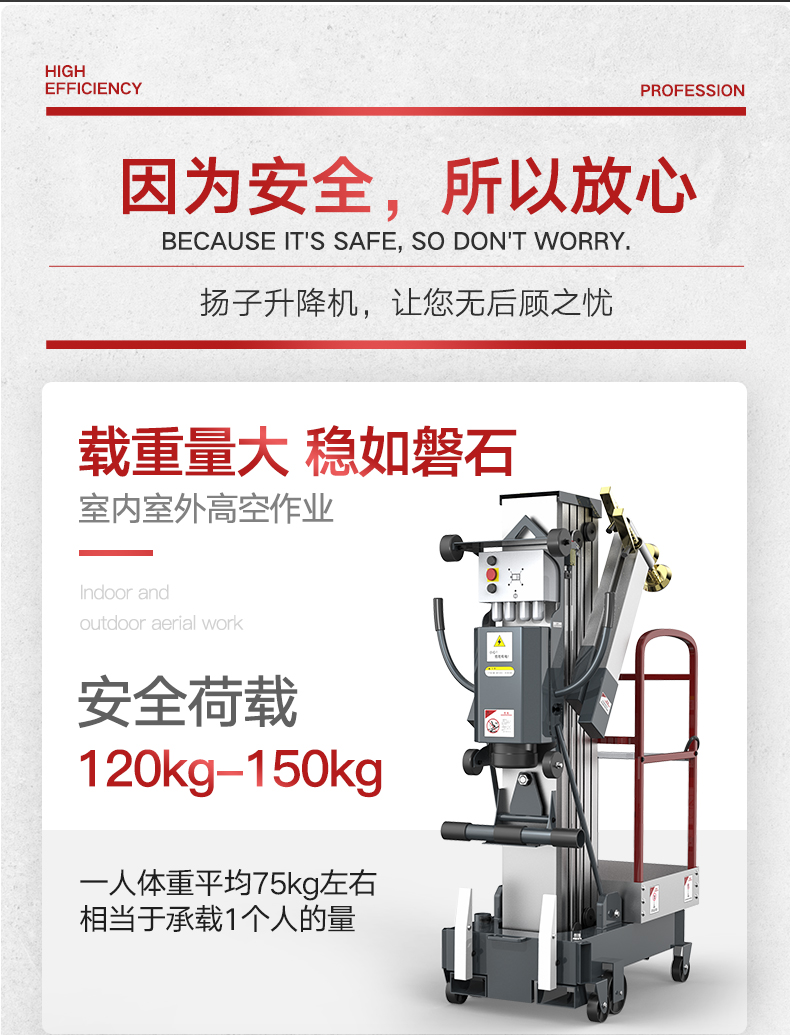 揚(yáng)子YZ-GD升降平臺  單臂式升降操作平臺(圖4)