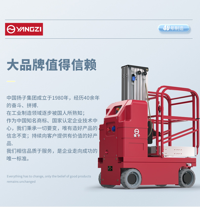 揚(yáng)子升降平臺DZ1 升降機(jī)(圖1)